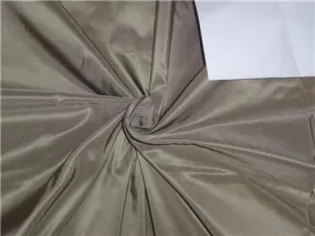 100% Pure Silk Taffeta Fabric Taupe 4.35 Cut Length 54" wide TAF279[4]