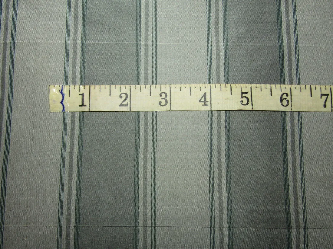 100% silk taffeta fabric grey and green color stripes 54&quot; wide TAFNEWS3[1]