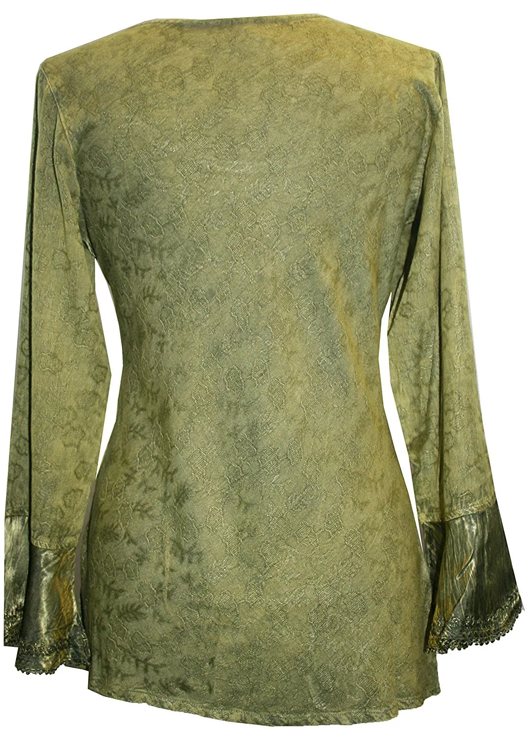 106 B Gypsy Renaissance Victorian Asymmetrical Hem Top Blouse
