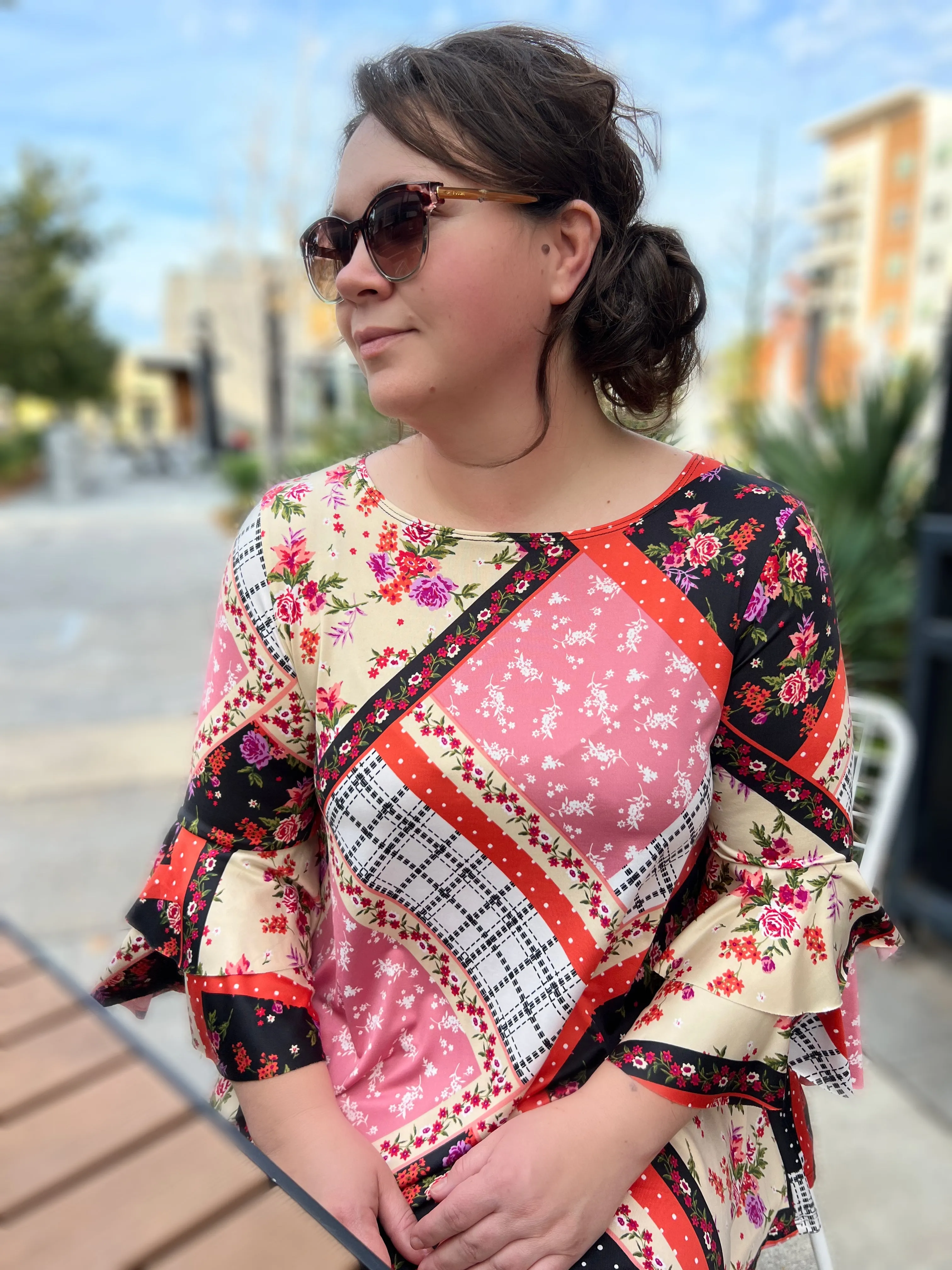 Belle Top Printed