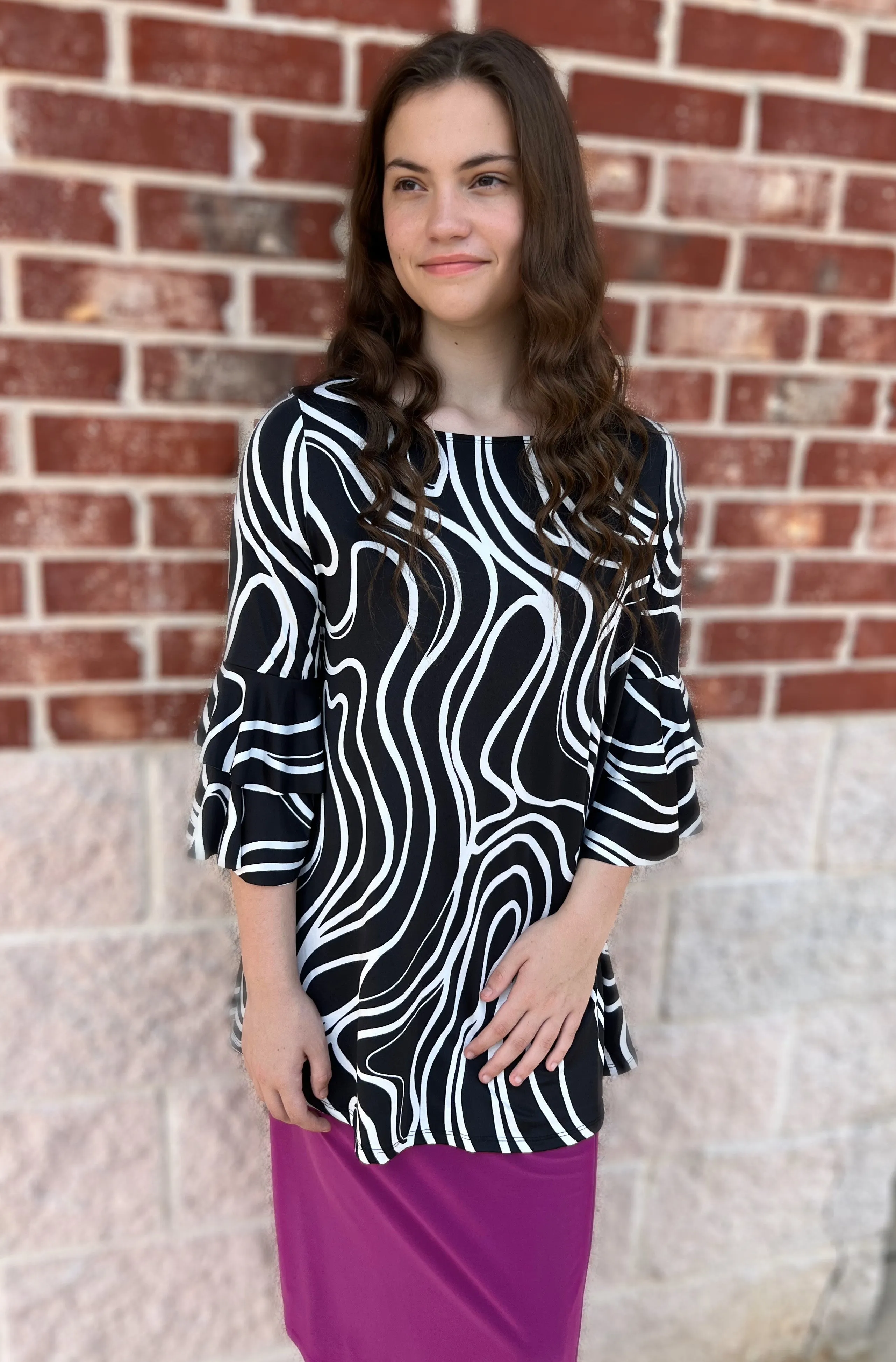 Belle Top Printed