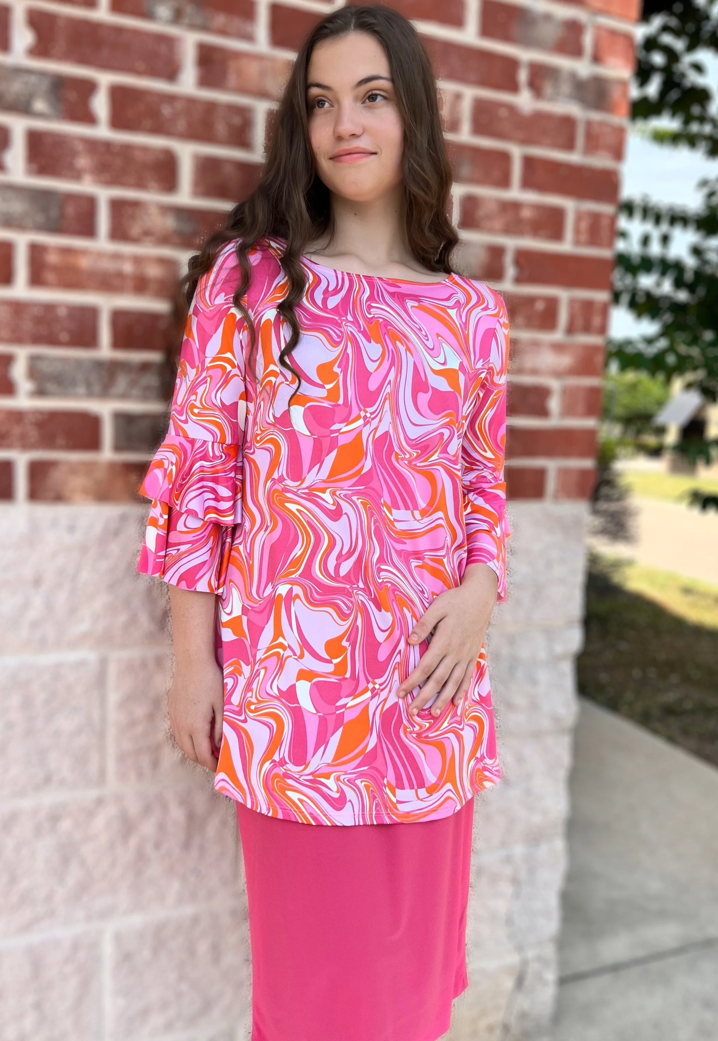 Belle Top Printed
