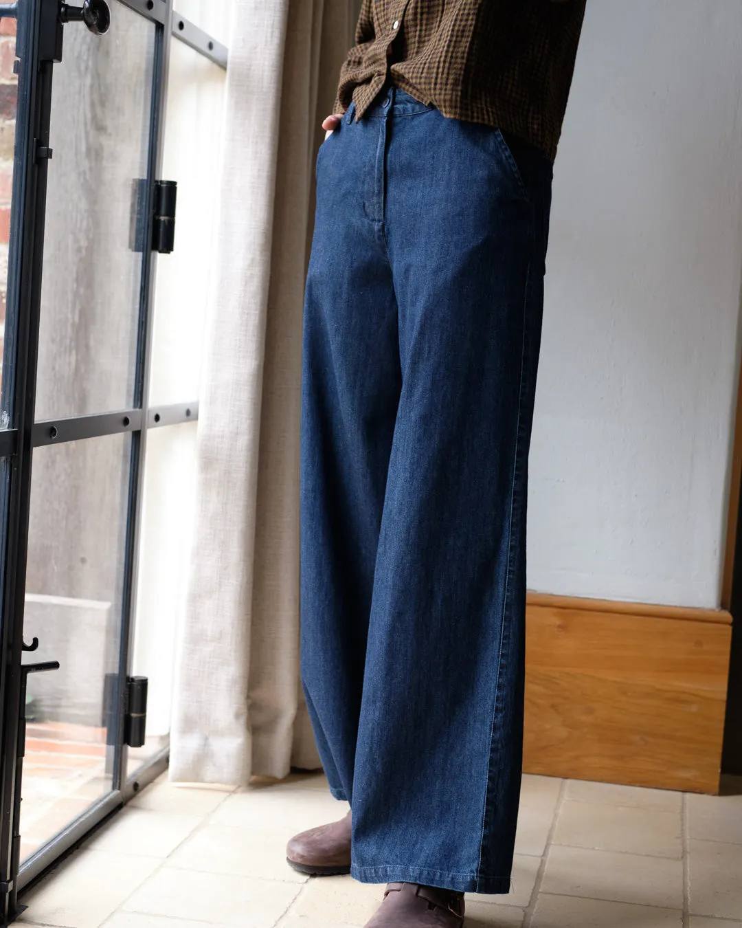 Bibico - Harper Wide Leg Trouser - Heavy Denim