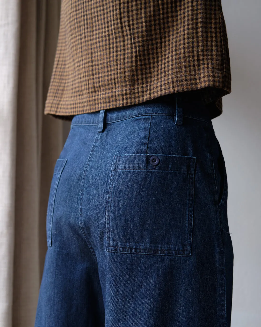 Bibico - Harper Wide Leg Trouser - Heavy Denim