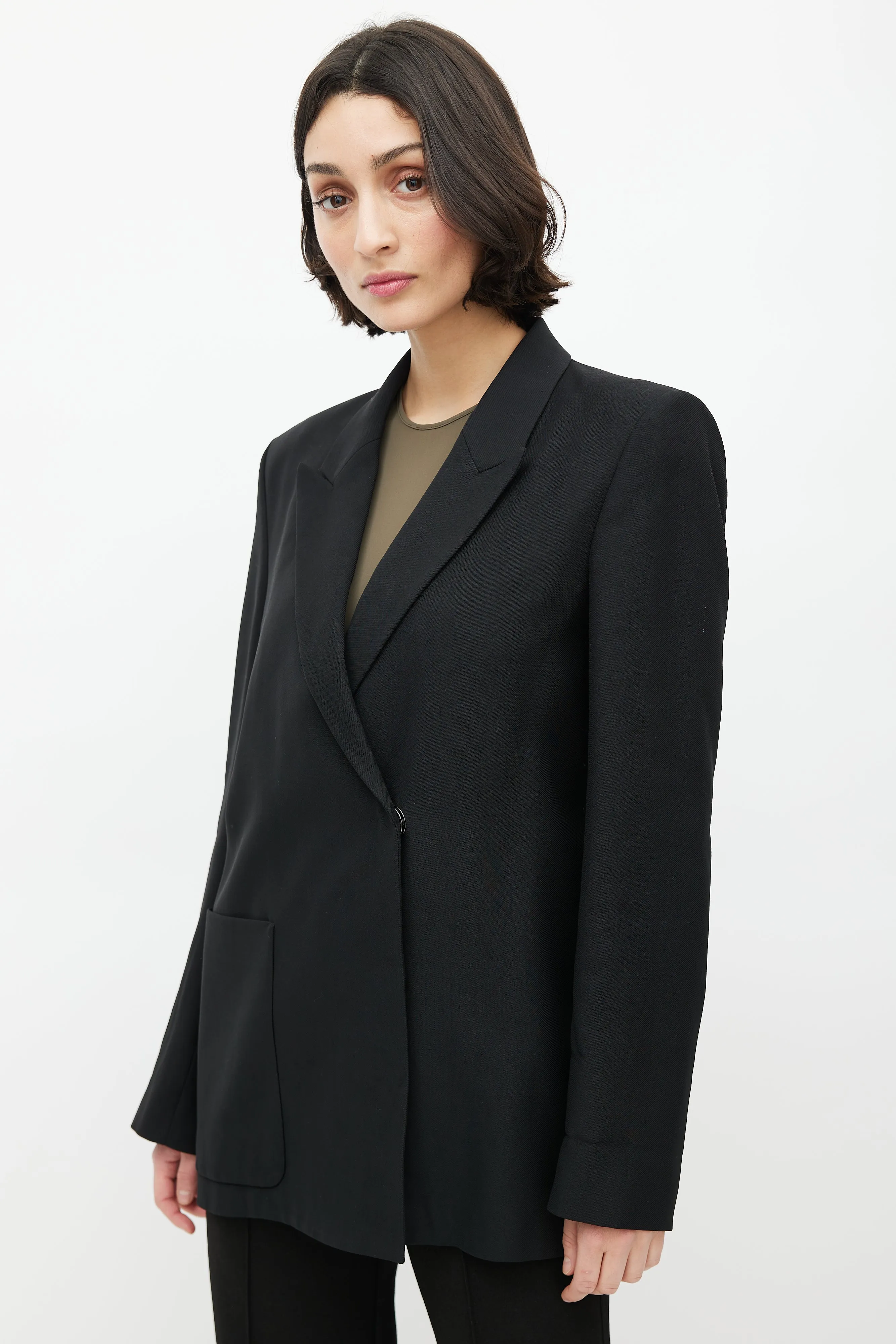 Black Double Breasted Blazer