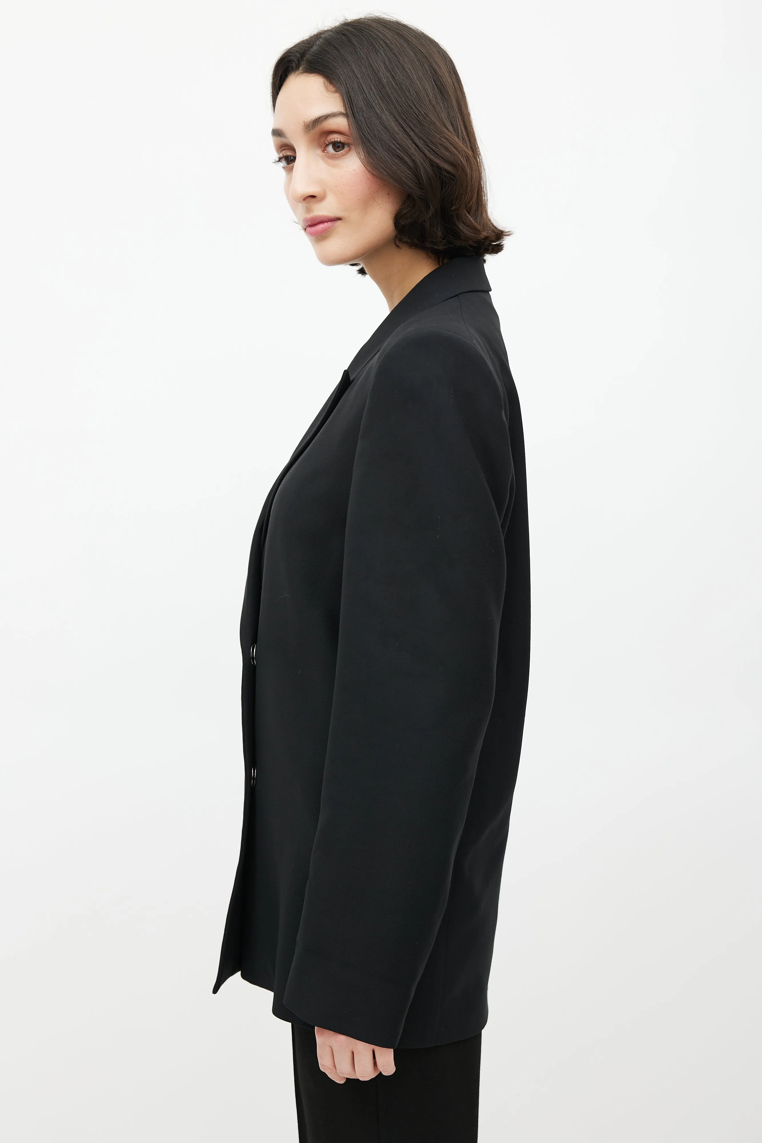 Black Double Breasted Blazer
