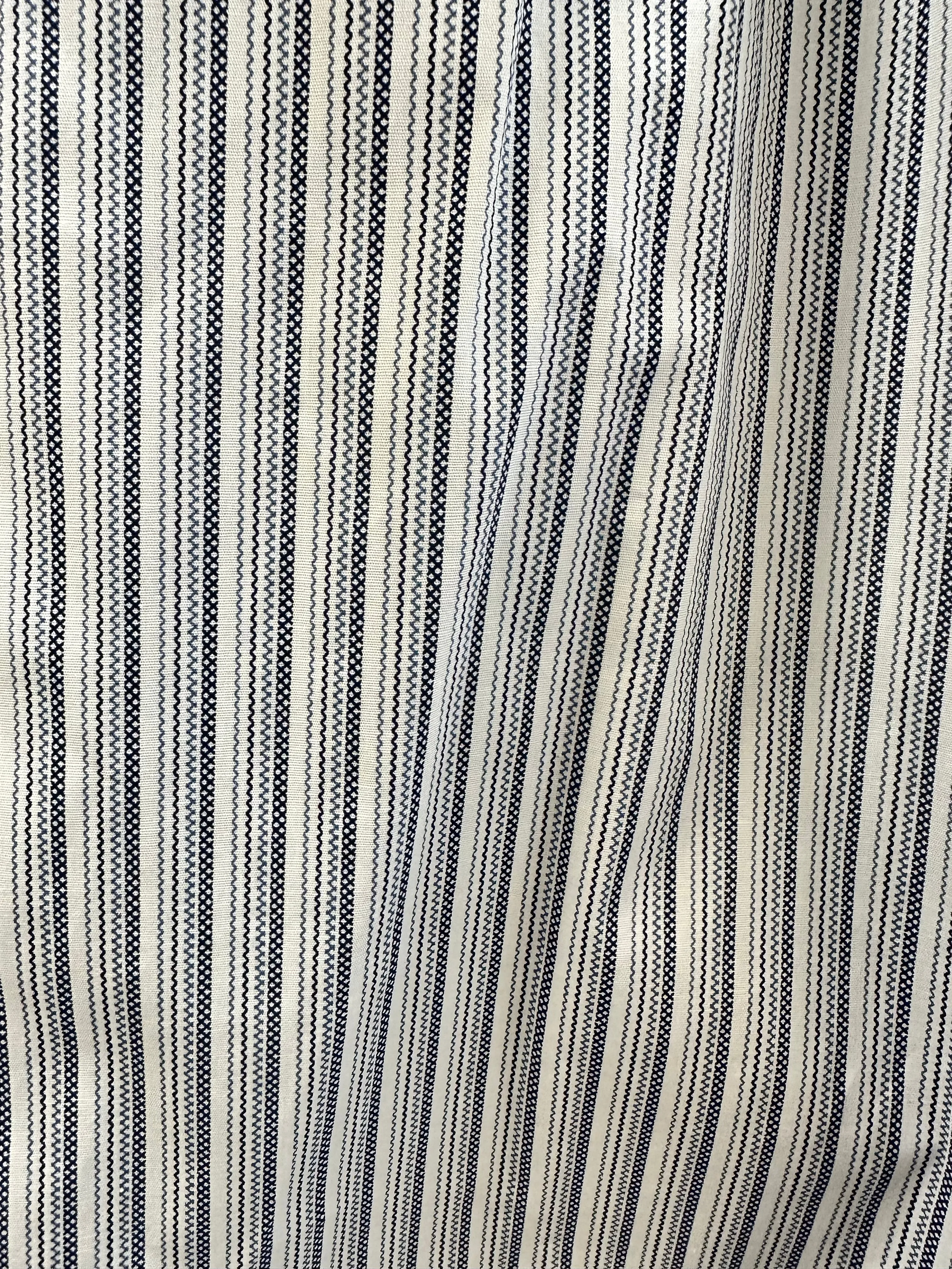 Blue Bar Stripe Blouse