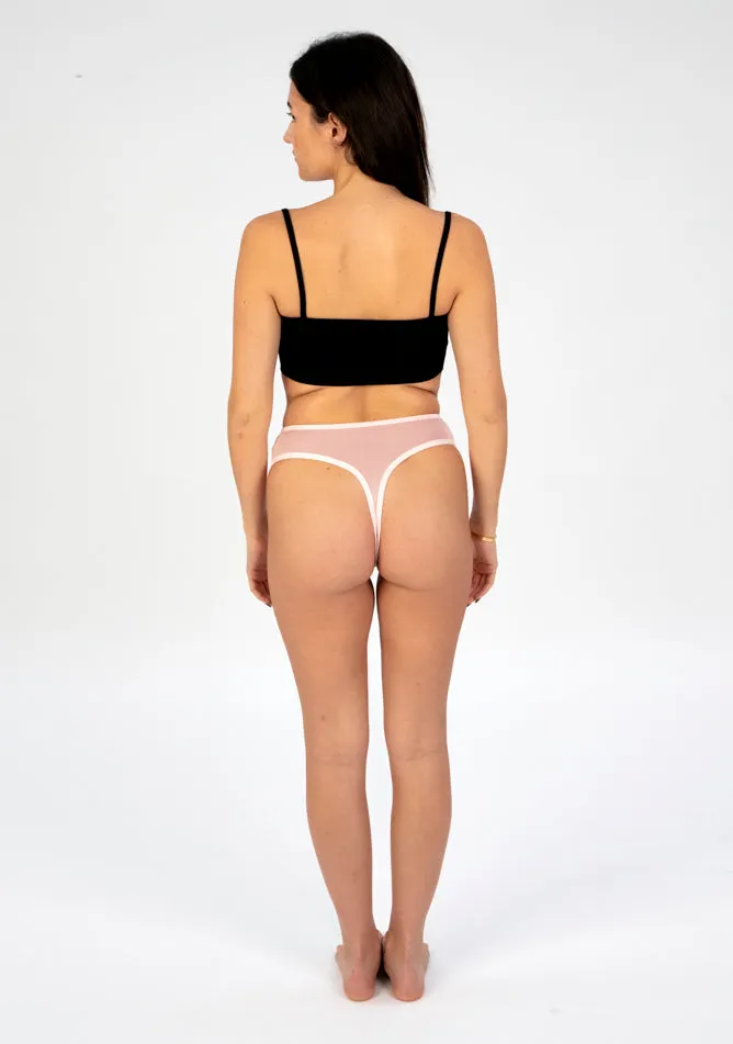 Blush High Waisted Thong Period Pant - Light Flow Absorbency