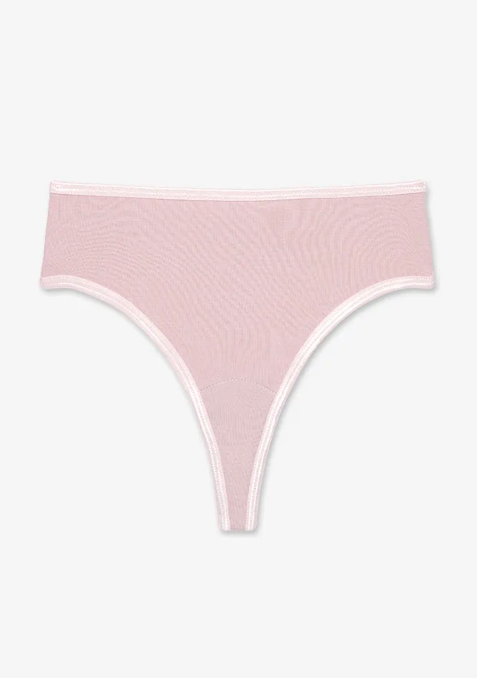 Blush High Waisted Thong Period Pant - Light Flow Absorbency