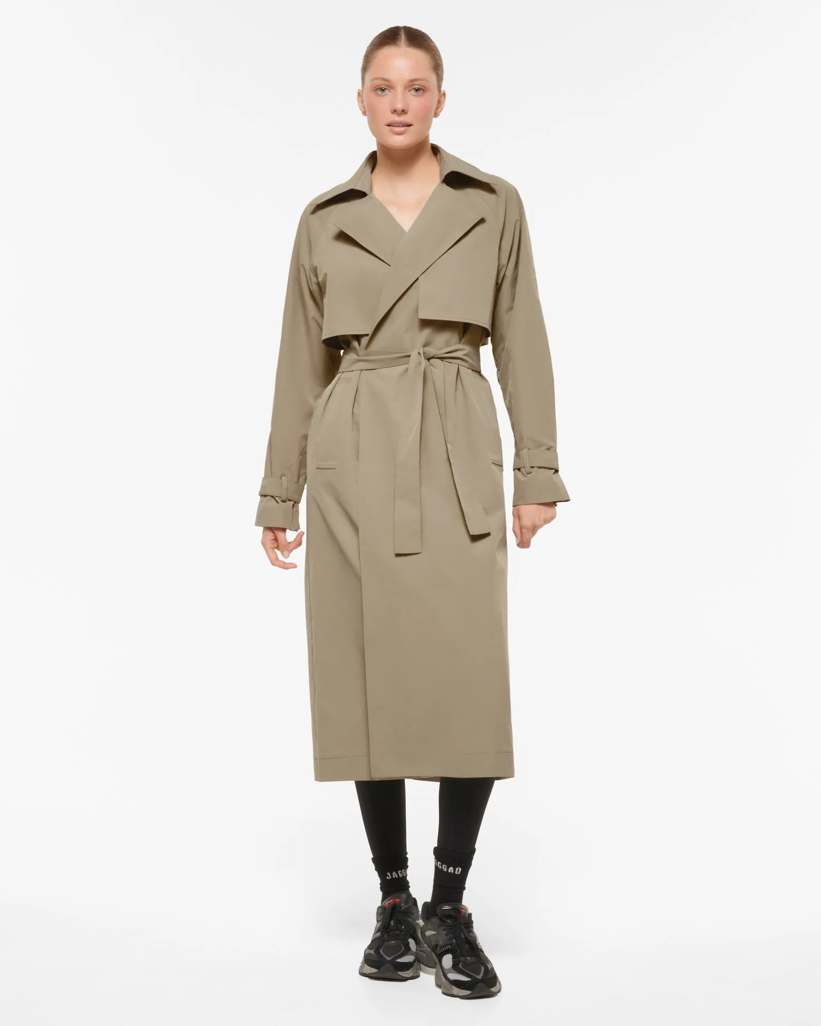 BROADWAY TRENCH COAT TAUPE