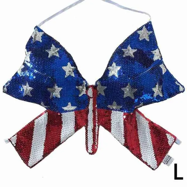 Butterfly Sequin Crop Tops