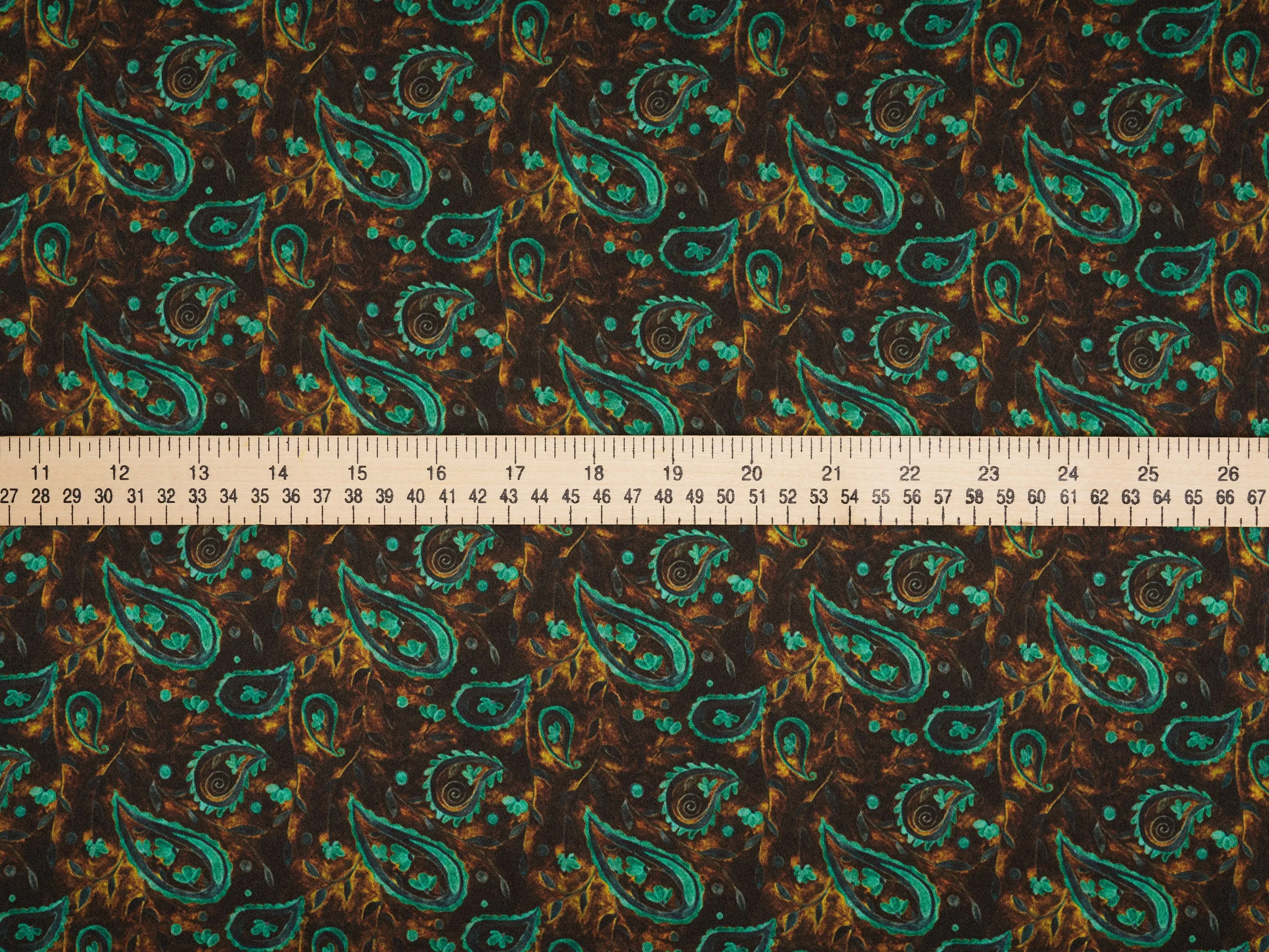 Charmeuse Satin  fabric by the yard -    Paisley print