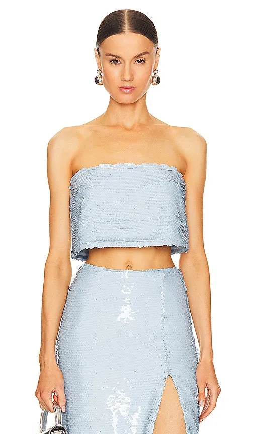 Cinq a Sept Jupiter Top in Baby Blue