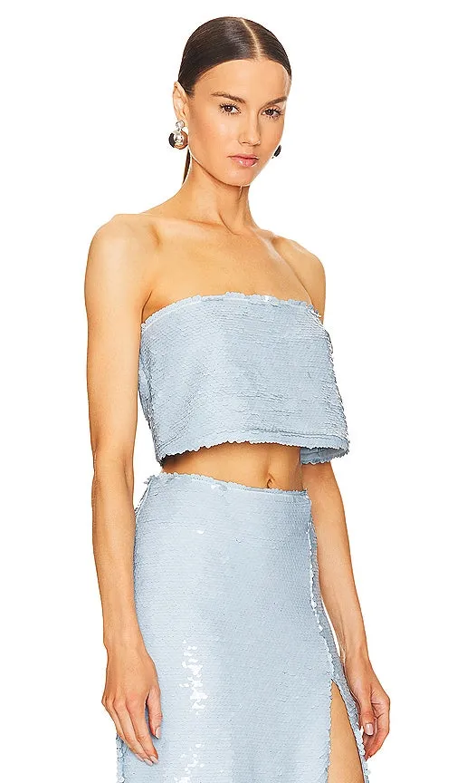 Cinq a Sept Jupiter Top in Baby Blue
