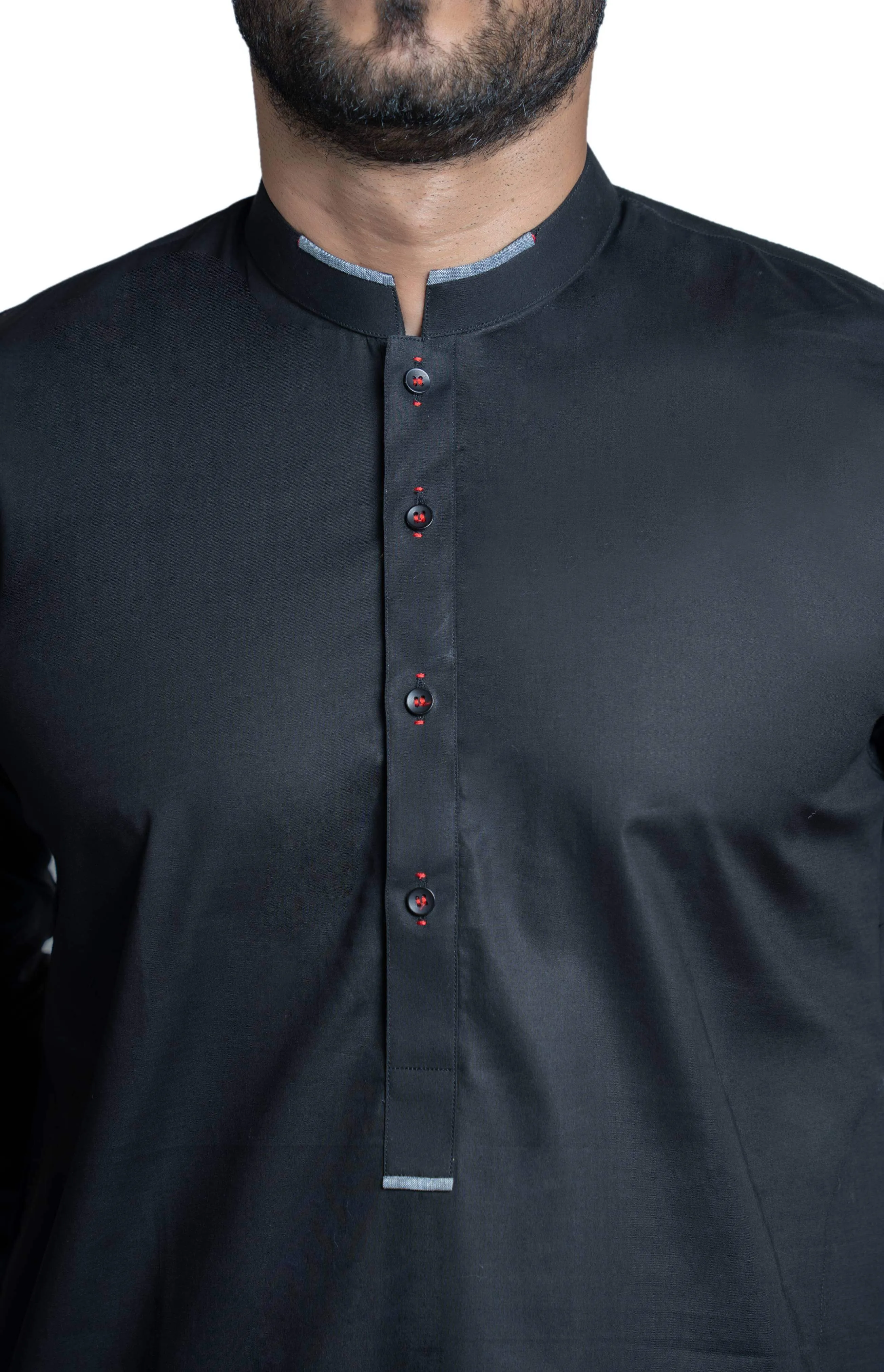 Elegant Viscose-Cotton Blended Black Kurta and Pants