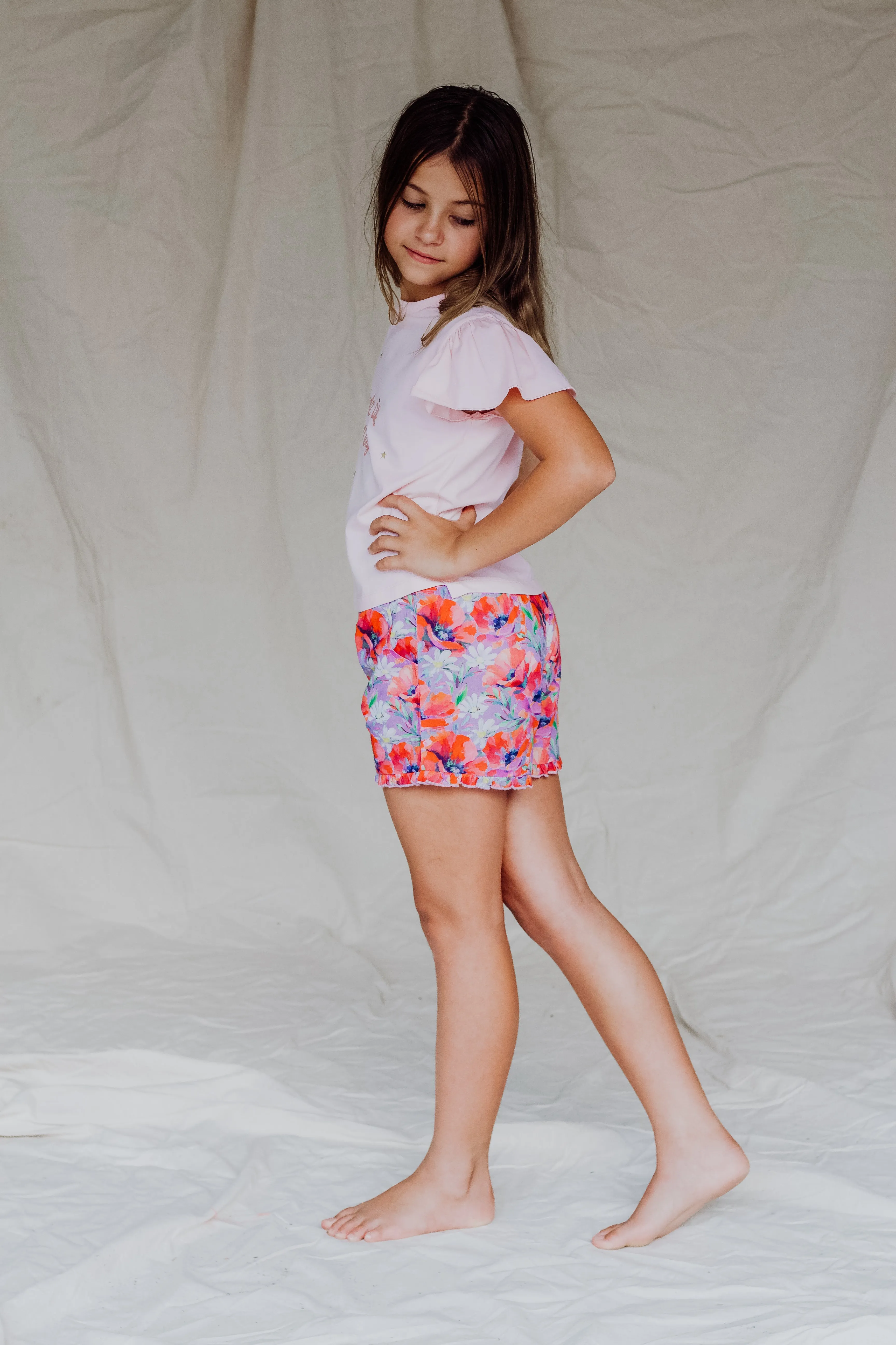 Eliza Shorts - Purple Shampoo - Summer Field