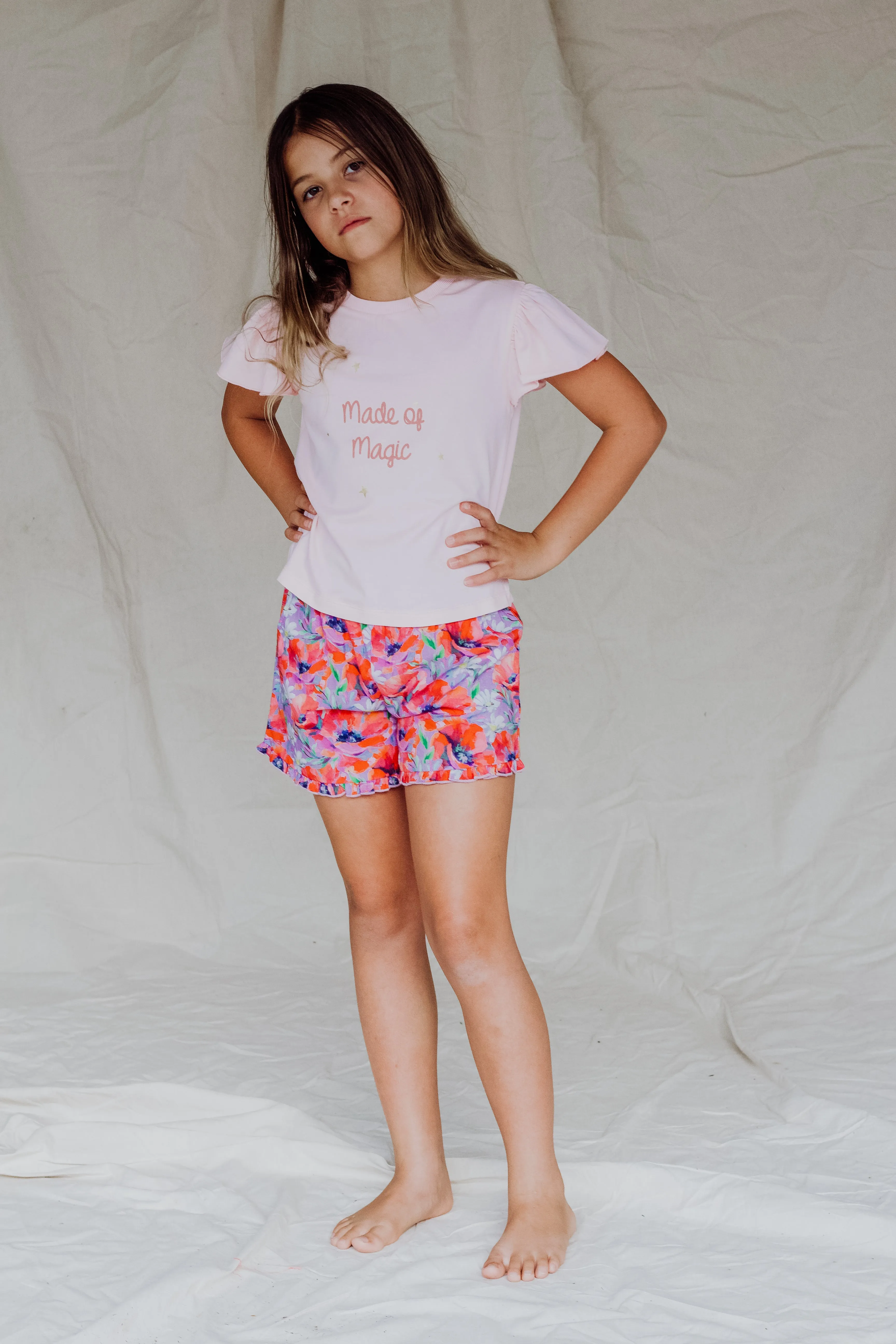 Eliza Shorts - Purple Shampoo - Summer Field