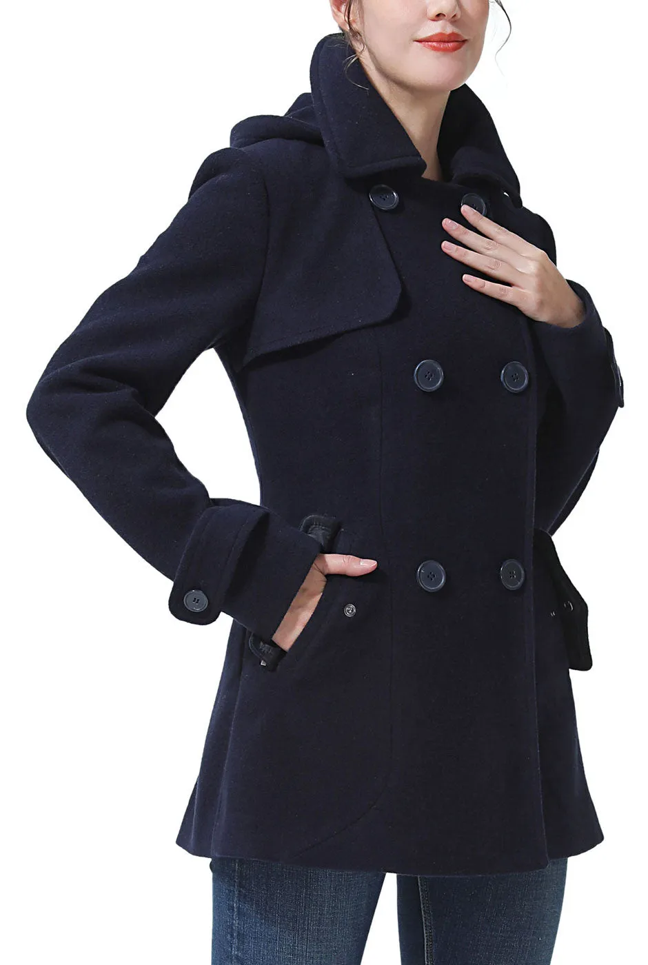 Kimi   Kai Women's "Anne" Wool Pea Coat