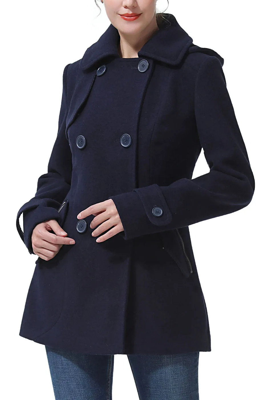 Kimi   Kai Women's "Anne" Wool Pea Coat