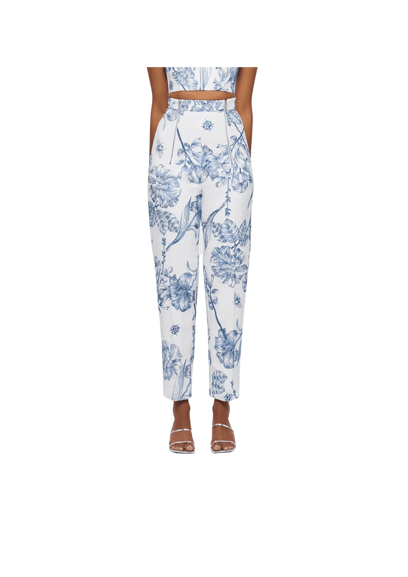 LEO LIN - Indra Embroidered Straight leg pants