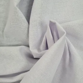 Linen Mix Fabric in White 1.45m  Remnant