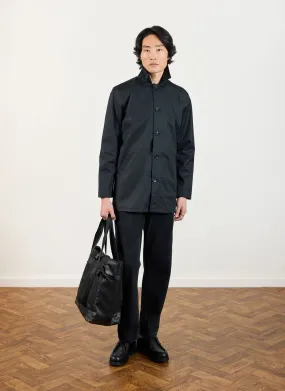Men's Black Sherlock Short Trench Coat | Waterproof | Black with Cinnamon