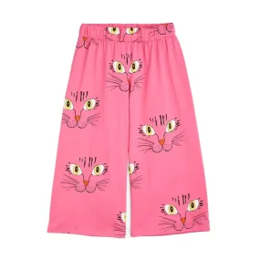 MINI RODINI - Cat Face Trousers - Pink