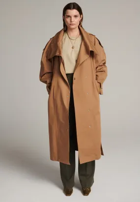 Overcome oversized trench coat
