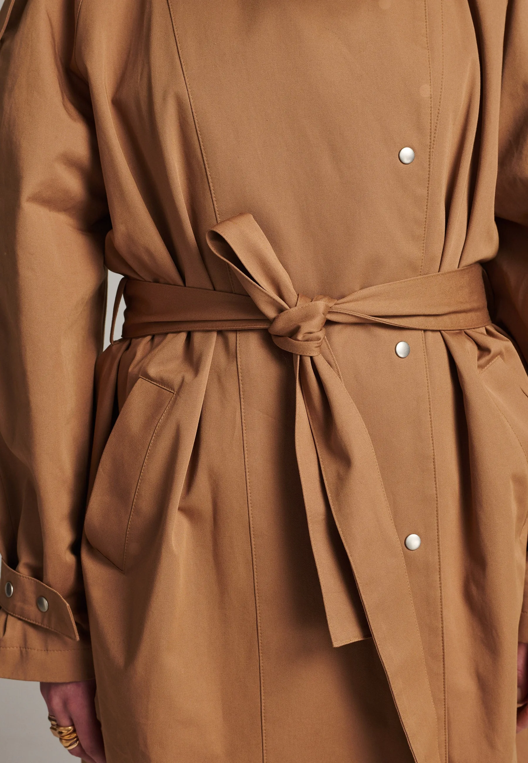 Overcome oversized trench coat