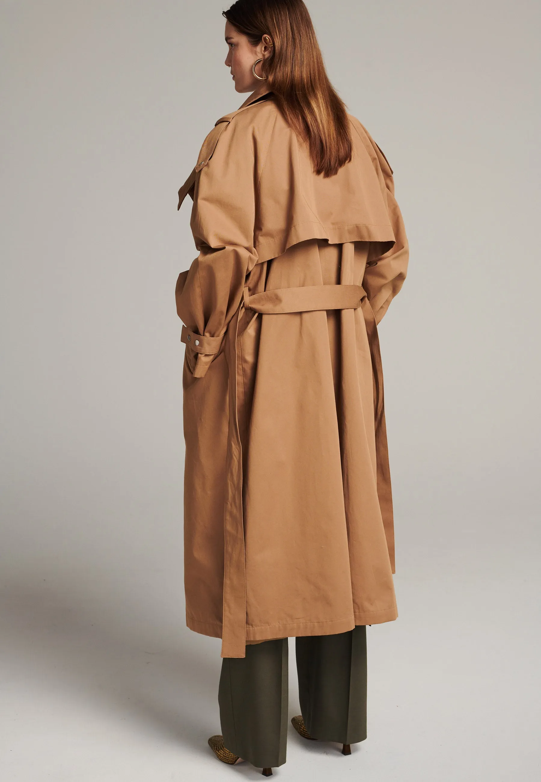 Overcome oversized trench coat