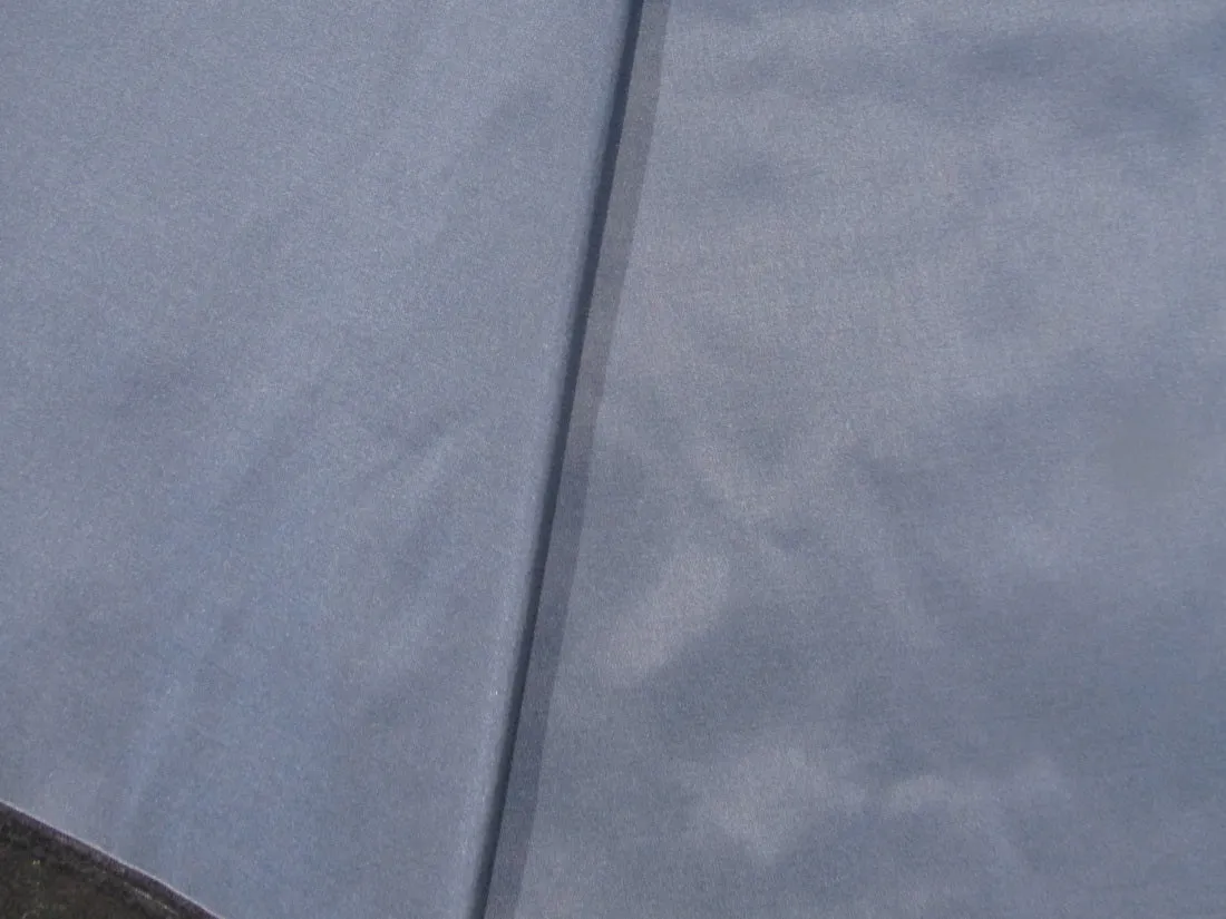 Pure SILK TAFFETA FABRIC blueish grey x black 54&quot; wide TAF279[10]