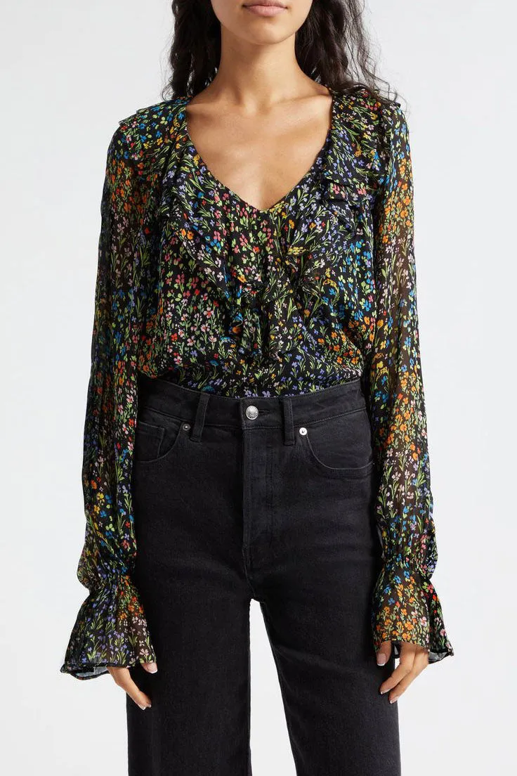 Ramy Brook Kendra Ruffle Top
