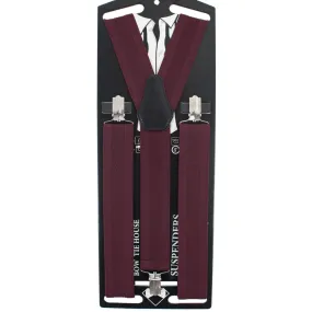 Red Solid Suspenders
