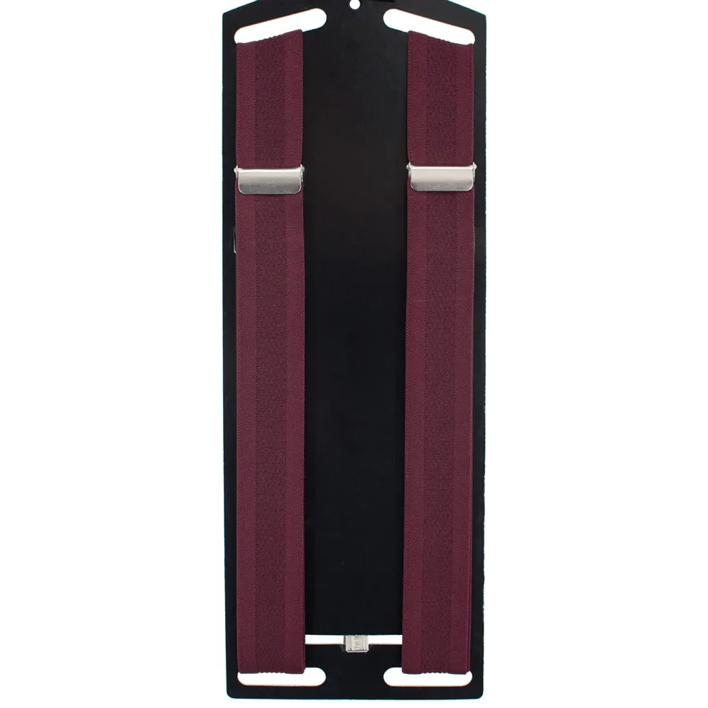 Red Solid Suspenders