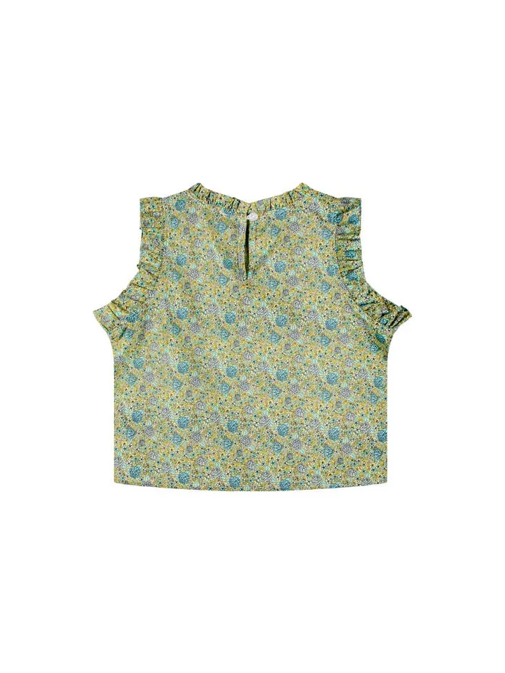 Ruffles Sleeveless Blouse