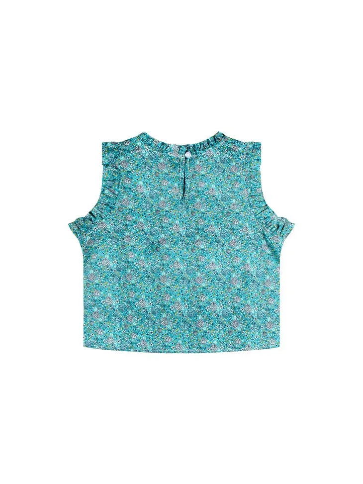 Ruffles Sleeveless Blouse