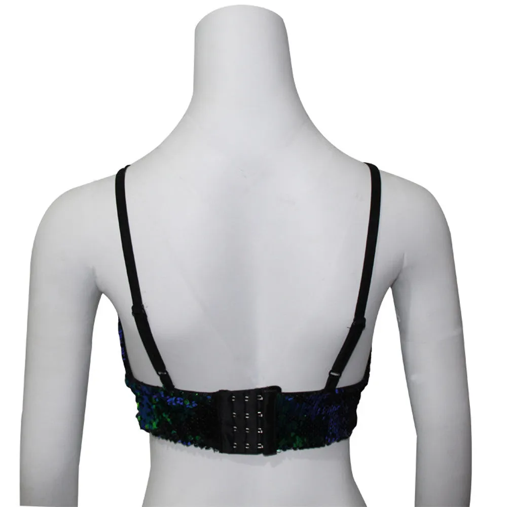 Sequined Crop Top