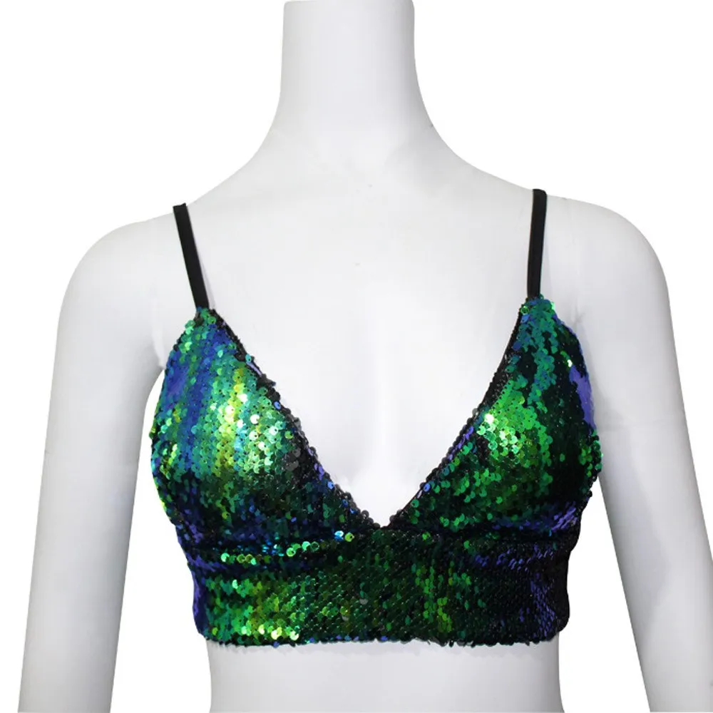 Sequined Crop Top