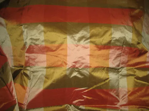 SILK TAFFETA FABRIC 54&quot; Multi colour plaids