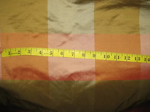 SILK TAFFETA FABRIC 54&quot; Multi colour plaids