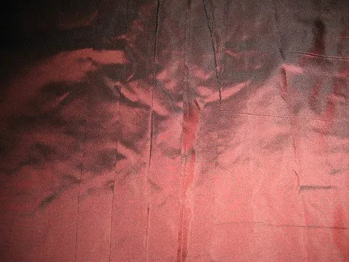SILK TAFFETA FABRIC ~Burgundy with black shot 54&quot; wide