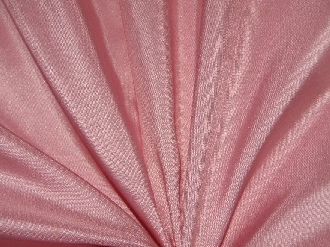 SILK TAFFETA FABRIC PASTEL PALE PINK color 54" wide TAF48[3]