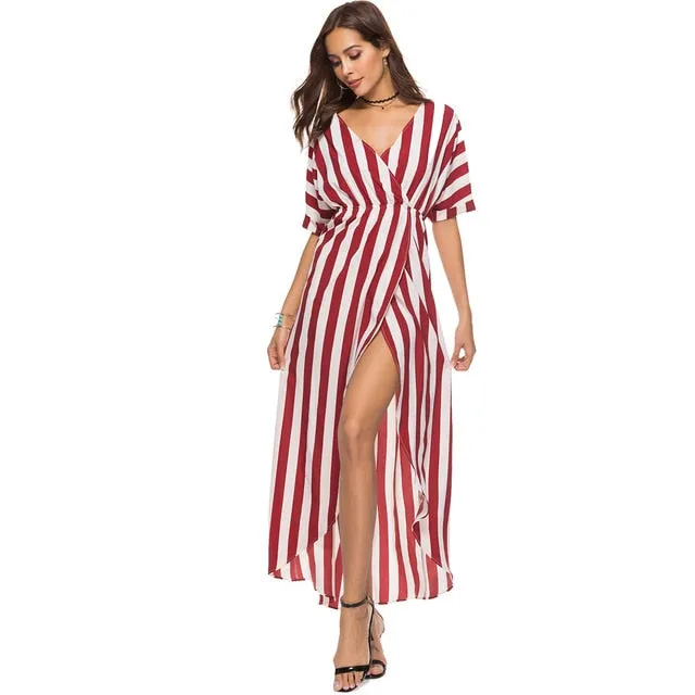 SILK TAFFETA FABRIC RED X WHITE STRIPES COLOR 48&quot;TAFS138[1]