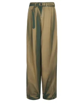 Sun Bleached Belted Wide Trousers