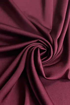 Triacetate Satin Backed Crepe in Wine