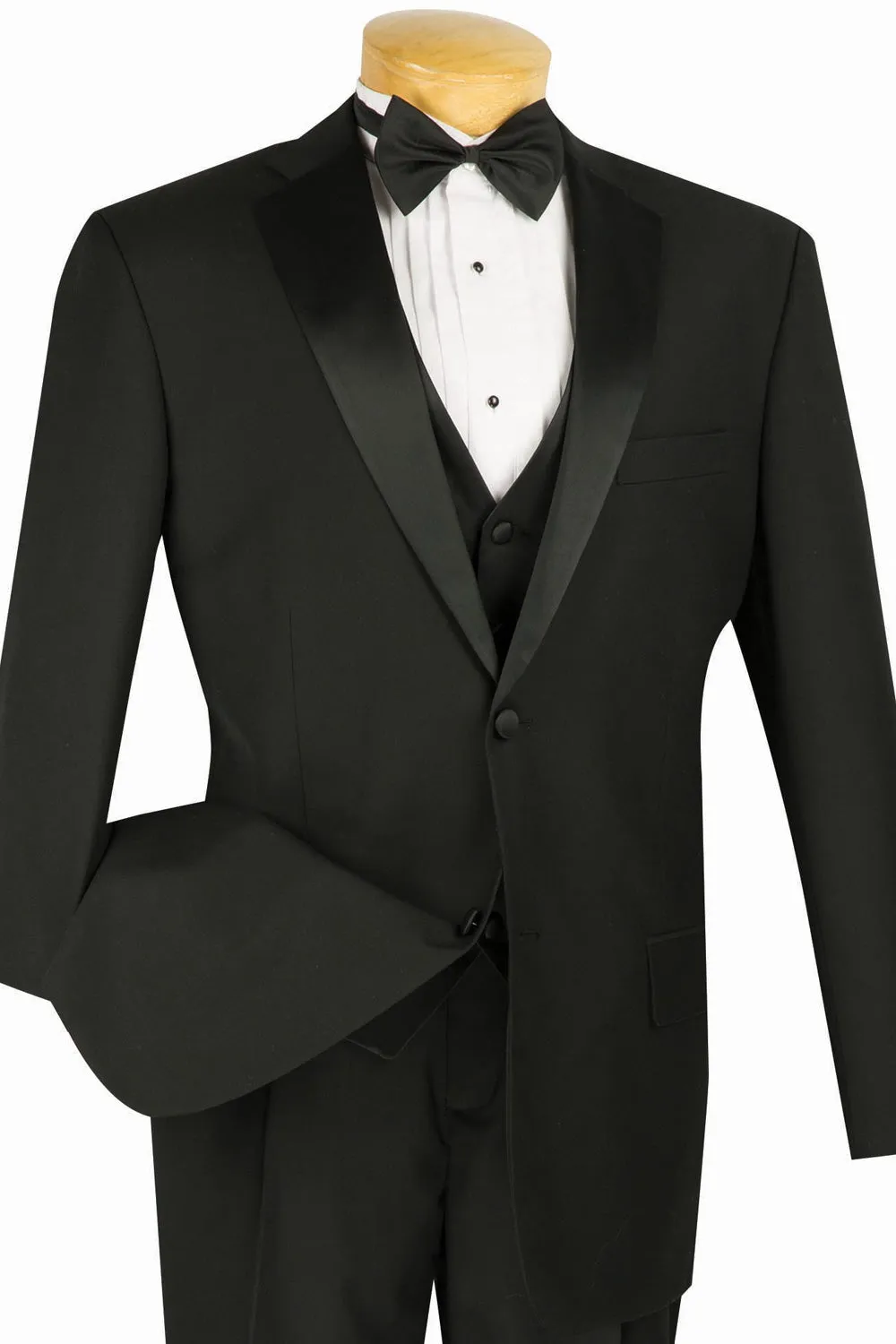 Vinci 4TV-1-BLK  Mens Suit