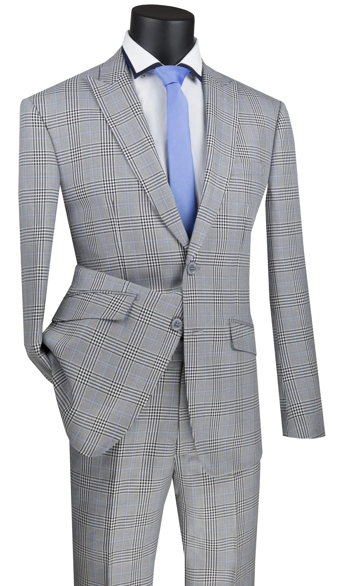 Vinci S2RW-1-GR Mens Suit
