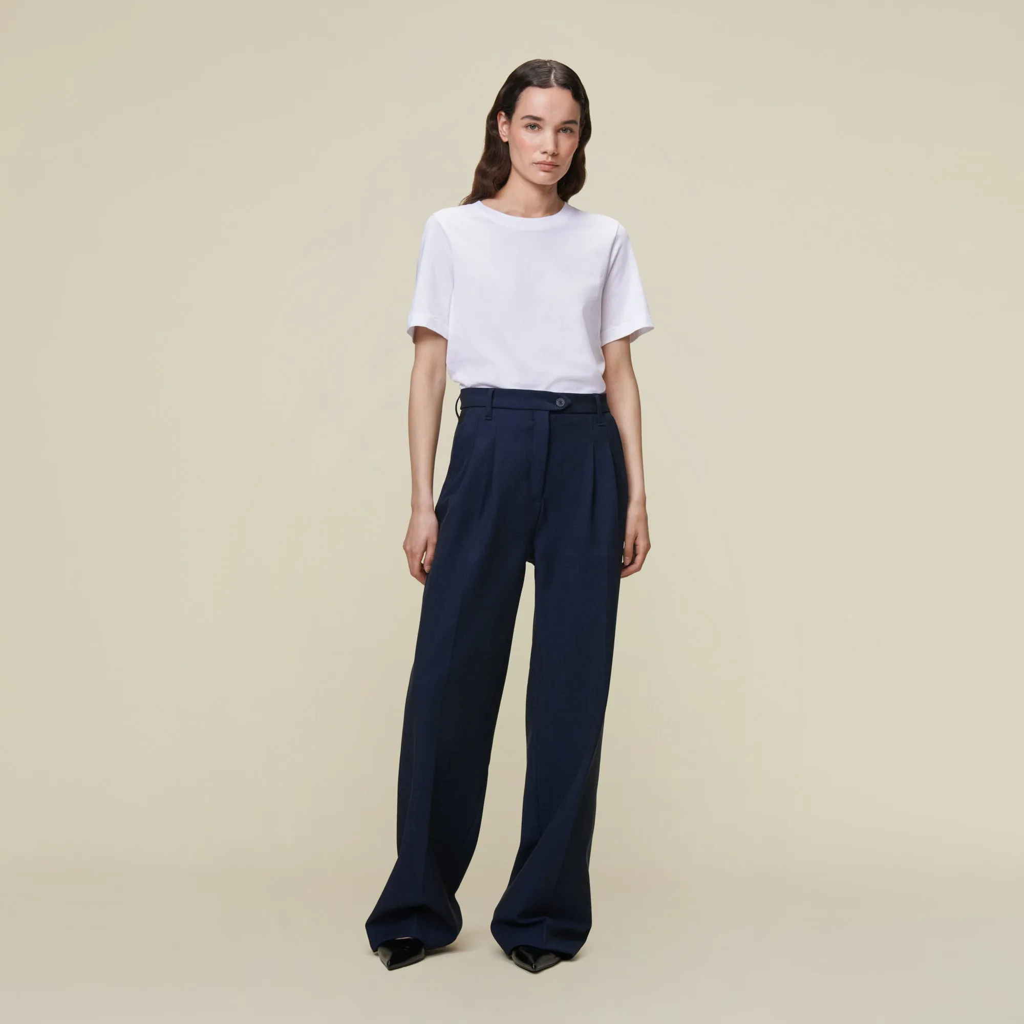Wanda Suit Roble Fleece - High Rise Wide Fit