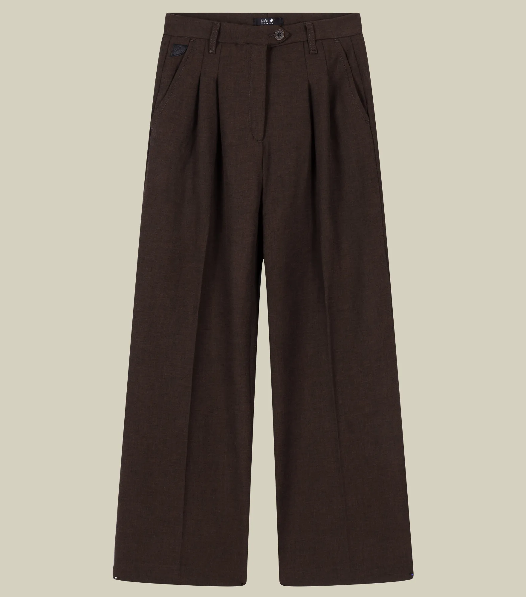 Wanda Suit Roble Fleece - High Rise Wide Fit