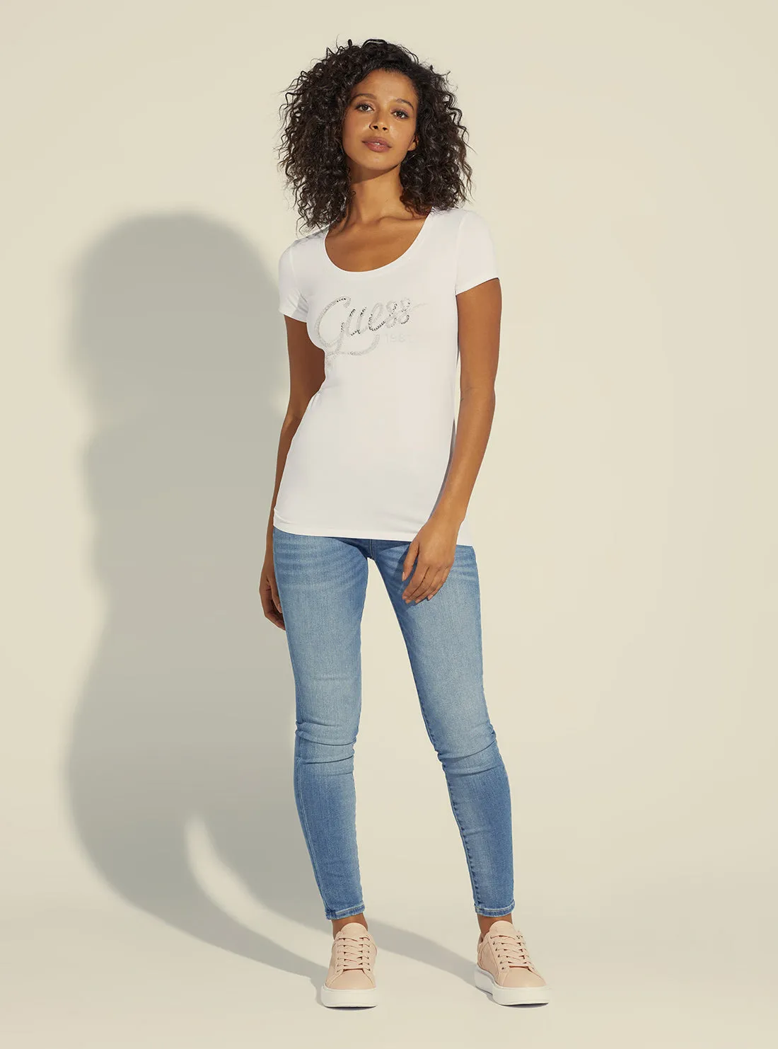 White Bryanna Logo T-Shirt